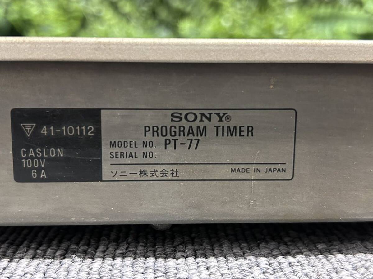 【通電可】SONY ソニー PT-77 PROGRAM TIMER プログラム タイマーの画像10