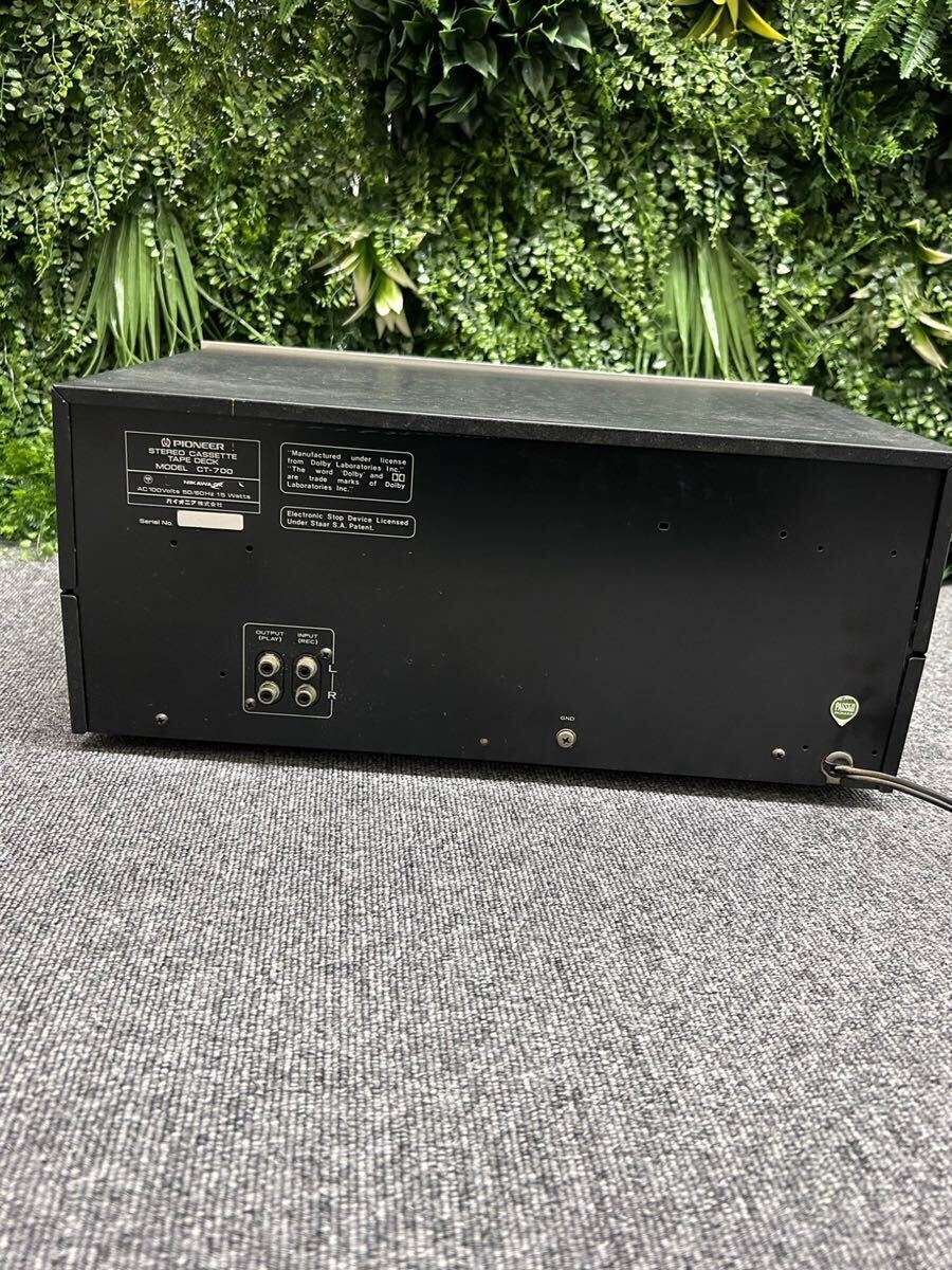 【通電可】Pioneer パイオニア カセットデッキ CT-700 オーディオ機器 の画像4