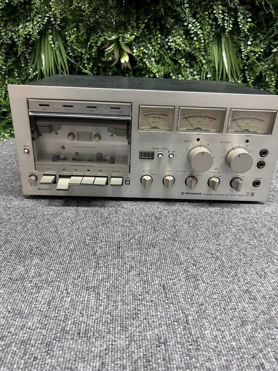【通電可】Pioneer パイオニア カセットデッキ CT-700 オーディオ機器 の画像1