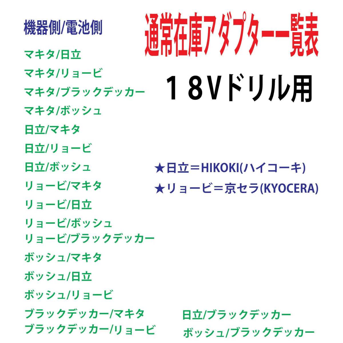 ⑫★リョービ(現：京セラ)の18Vドリル←ボッシュの電池で動くアダプター★D2