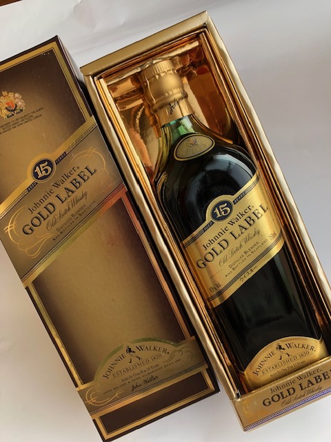 ★★★ジョニーウォーカー ゴールドラベル 15年　Johnnie Walker GOLD LABEL 750ml 43%　スコッチウイスキー 未開栓★★★_画像1