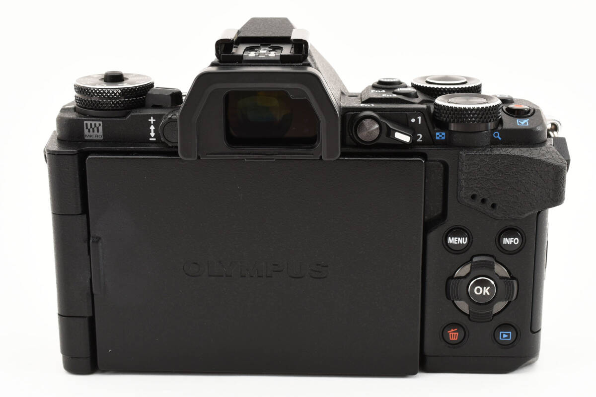 ★外観美品★ OLYMPUS オリンパス OM-D E-M5 MarkII ボディ ミラーレス一眼レフ デジタルカメラ ブラック #1257の画像7