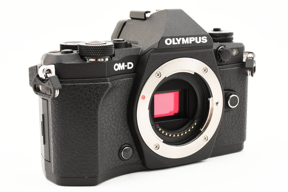 ★外観美品★ OLYMPUS オリンパス OM-D E-M5 MarkII ボディ ミラーレス一眼レフ デジタルカメラ ブラック #1257の画像4