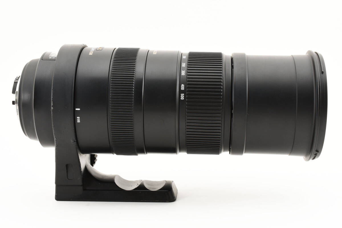 ★良品★ SIGMA シグマ APO 150-500mm F5-6.3 DG OS HSM 【Nikon ニコン Fマウント】超望遠ズームレンズ フード・三脚座付き #1328の画像7