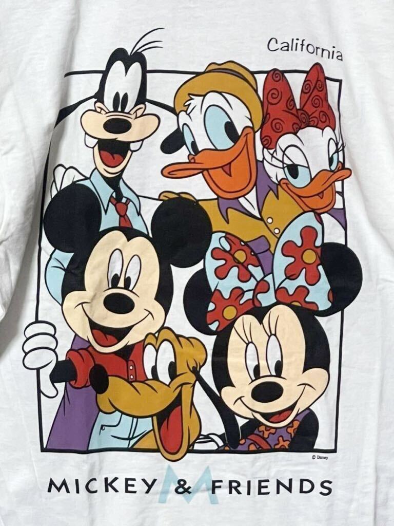 【未使用品】Mickey&Friends ミッキー&フレンズ Tシャツ カリフォルニア ディズニー サイズL フルーツオブザルーム California_画像4