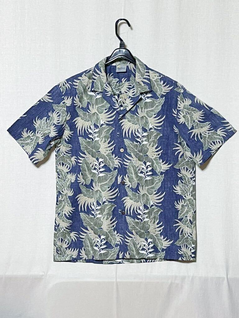 【Royal Creations】アロハシャツ made in Hawaii 裏生地使い ハワイ製 ハワイアンシャツ 半袖オープンカラーシャツ L_画像2