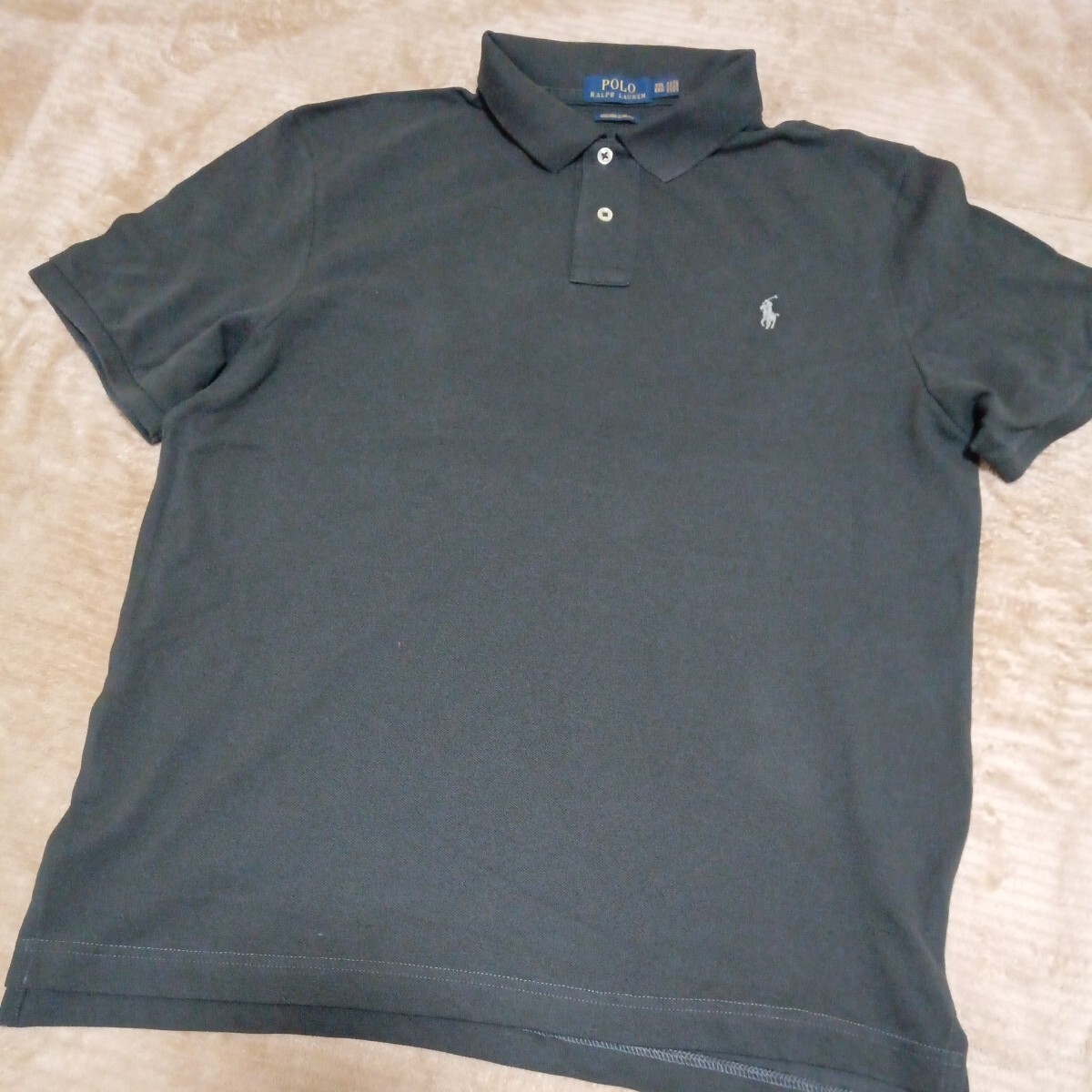 XXLEEG custom slim fit ラルフローレン POLO RALPH LAUREN　半袖ポロシャツ グレーからアッシュ_画像1