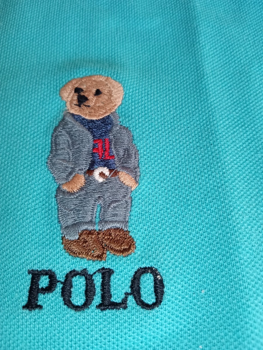 XLXG 185/92A customslimfit ラルフローレン POLO RALPH LAUREN ベアー 緑から青　新品_画像5