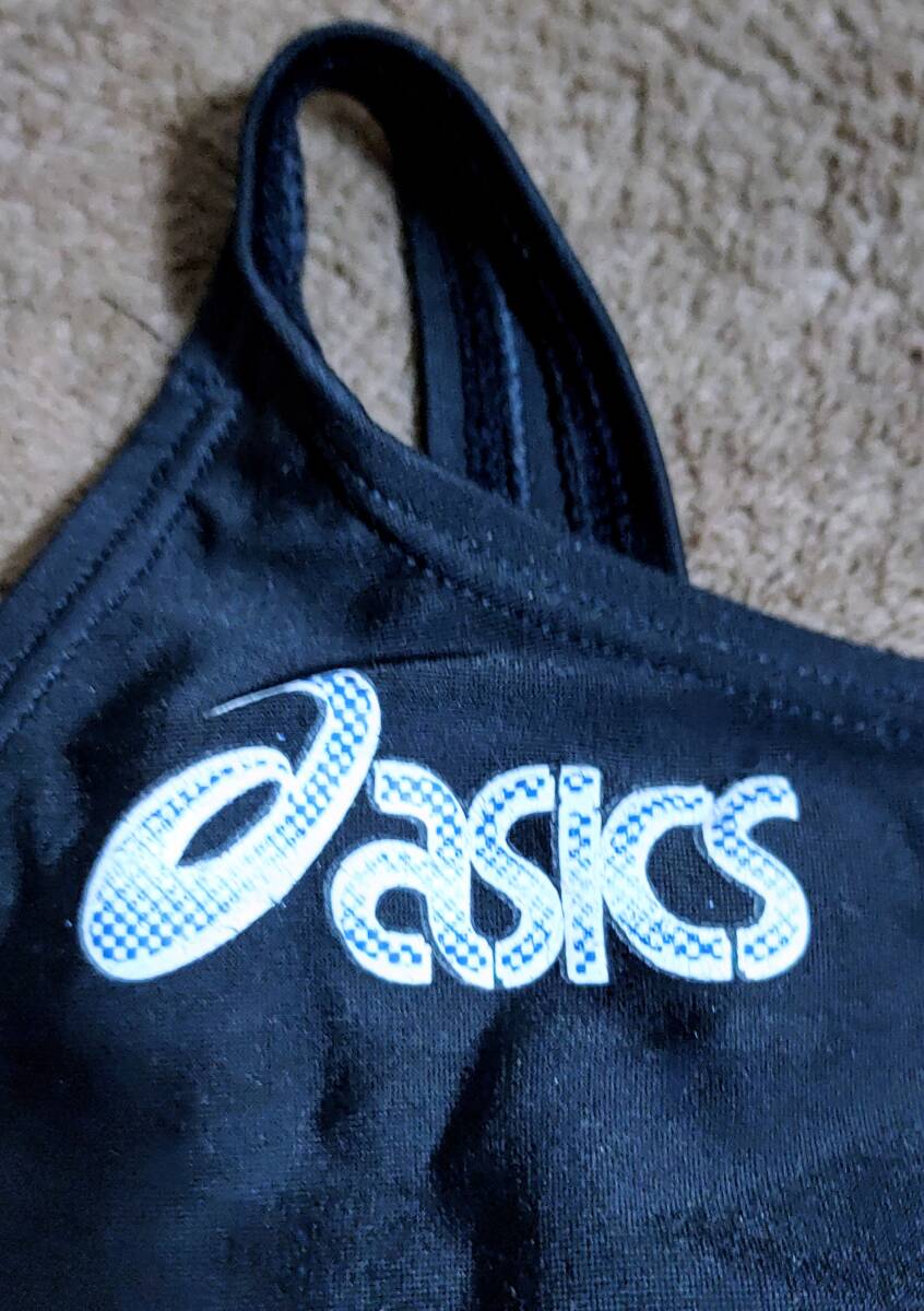 【初期ロゴ・未使用・タグ有り】アシックス ASICS P2 ハイドロメッシュ ALS637 マイティカット 競泳水着 女子 ブラック Mサイズの画像2