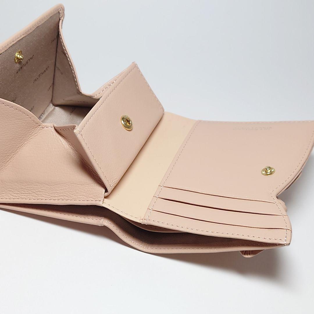【新品タグ付き】ジルスチュアート リボン二つ折り財布 ピンク