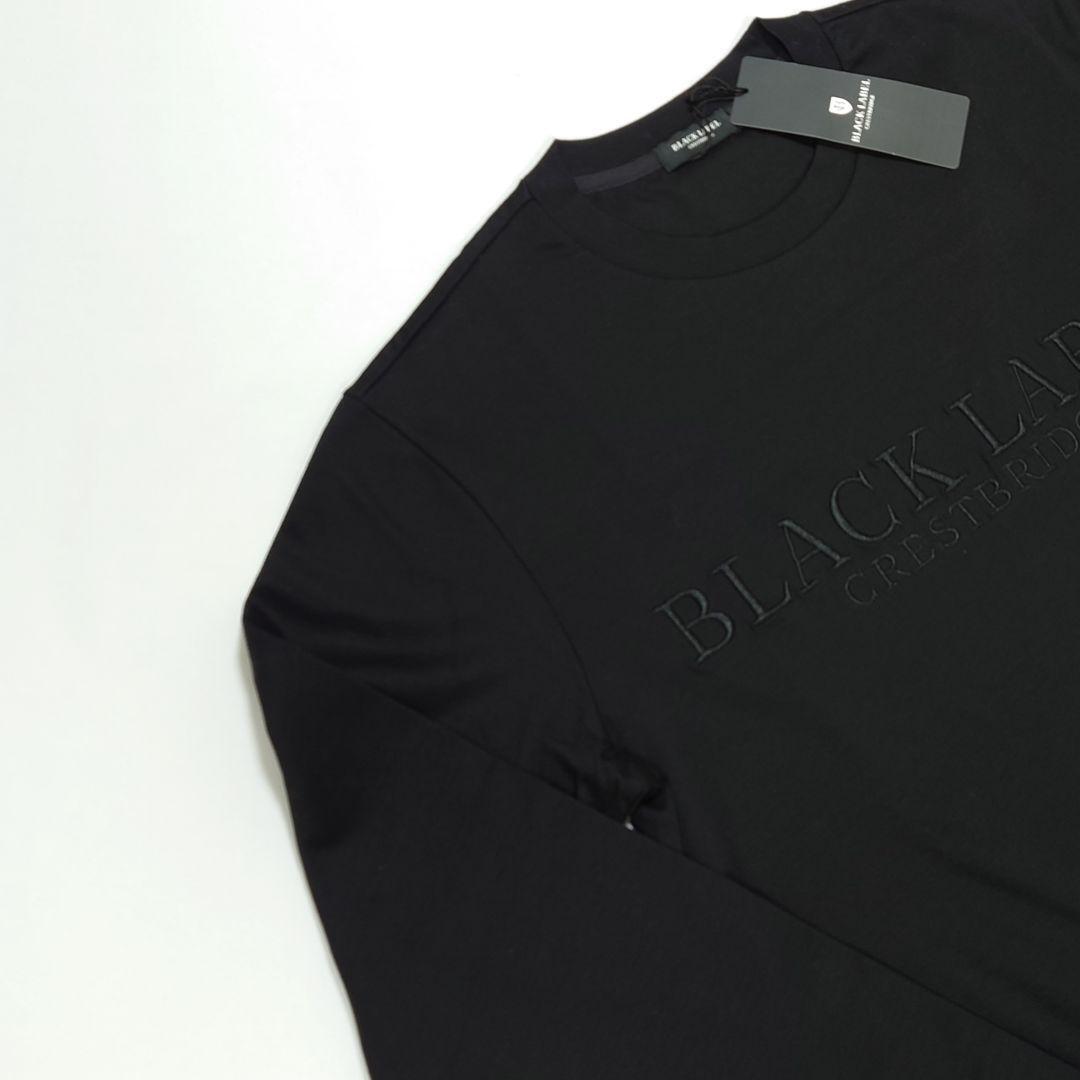 新品タグ付き】ブラックレーベルクレストブリッジ 刺繍ロゴ長袖T 新品タグ付き】ブラックレーベルクレストブリッジ 刺繍ロゴ長袖T