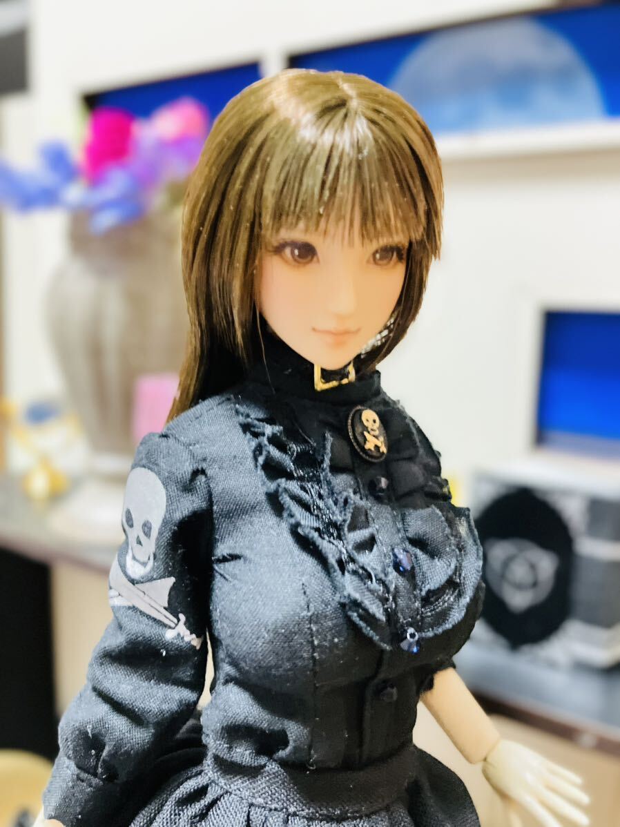 ゴスロリ風 衣装 セット 1/6サイズ TBLeague ファイセン クールガール フィギア オビツ アゾン ジェニー バービー ドール 服 リカ タカラの画像3