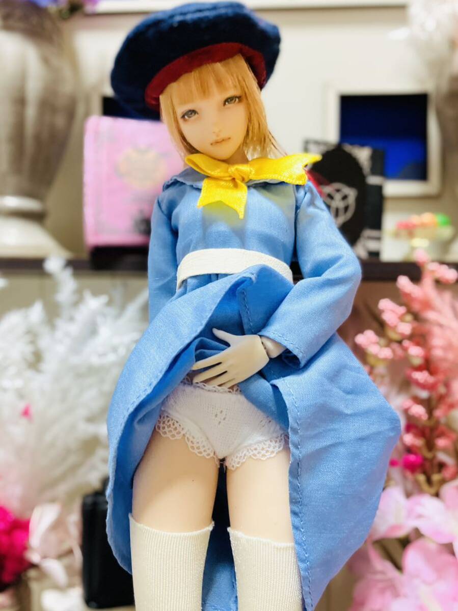 制服風衣装＋下着上下 1/6サイズ TBLeague ファイセン シームレス フィギア オビツ アゾン ジェニー バービー ドール 服 リカの画像5