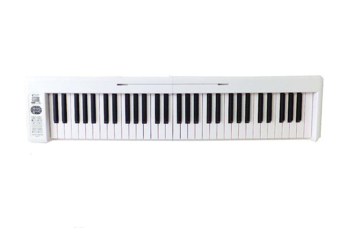 61 keyboard folding electronic piano #kiktaniKIKUTANI#KDP-61P WHT# Junk #