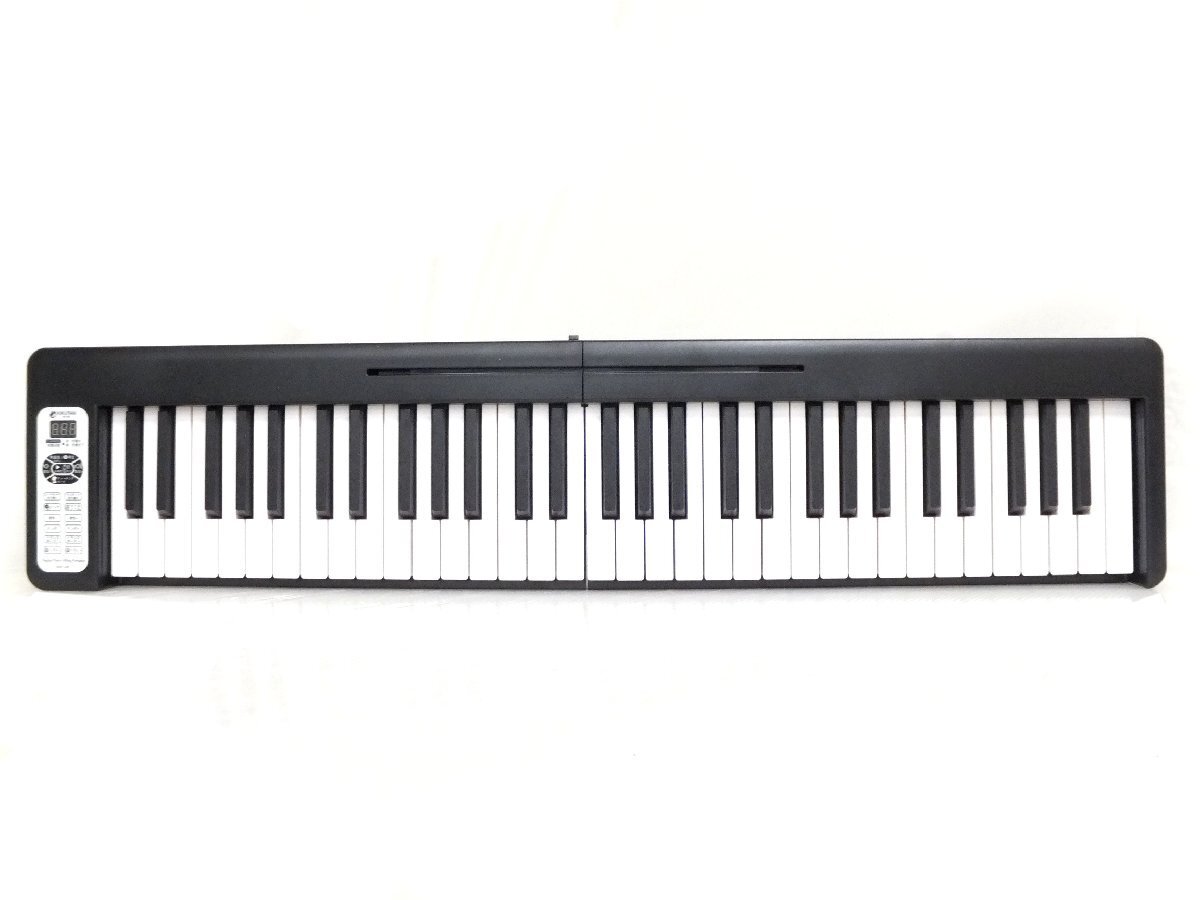 61 клавиатура складной электронное пианино # б/у товар #kiktaniKIKUTANI#KDP-61P BLK# текущее состояние товар #④