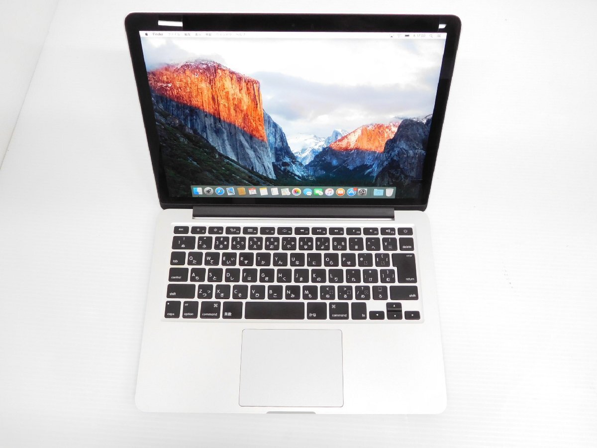 MacBook Pro A1502■Core i5 8GB(メモリ) 256GB(SSD) 13.3型■MacOS 10.11.6■アップル Apple■の画像2