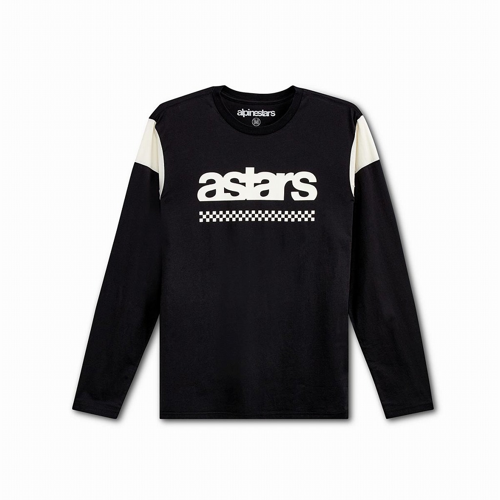 アルパインスターズ 1212-74200-10-M オールドスクール L/S Tシャツ ブラック M ロゴT ロンT 長袖 バイクウェア ダートフリーク_画像1