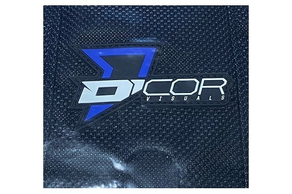 D'COR ディコール 30-50-142 リブ付きシートカバー ブラック/ブルー YZ125/250 ウエストウッド_画像2