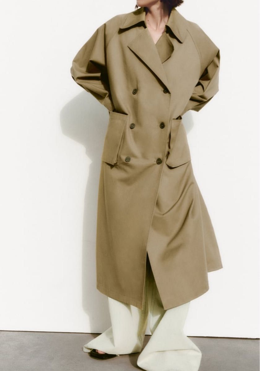 新品タグ付き ZARA ザラ ロングコート オーバーサイズ キャメル 新品タグ付き ZARA ザラ ロングコート オーバーサイズ キャメル