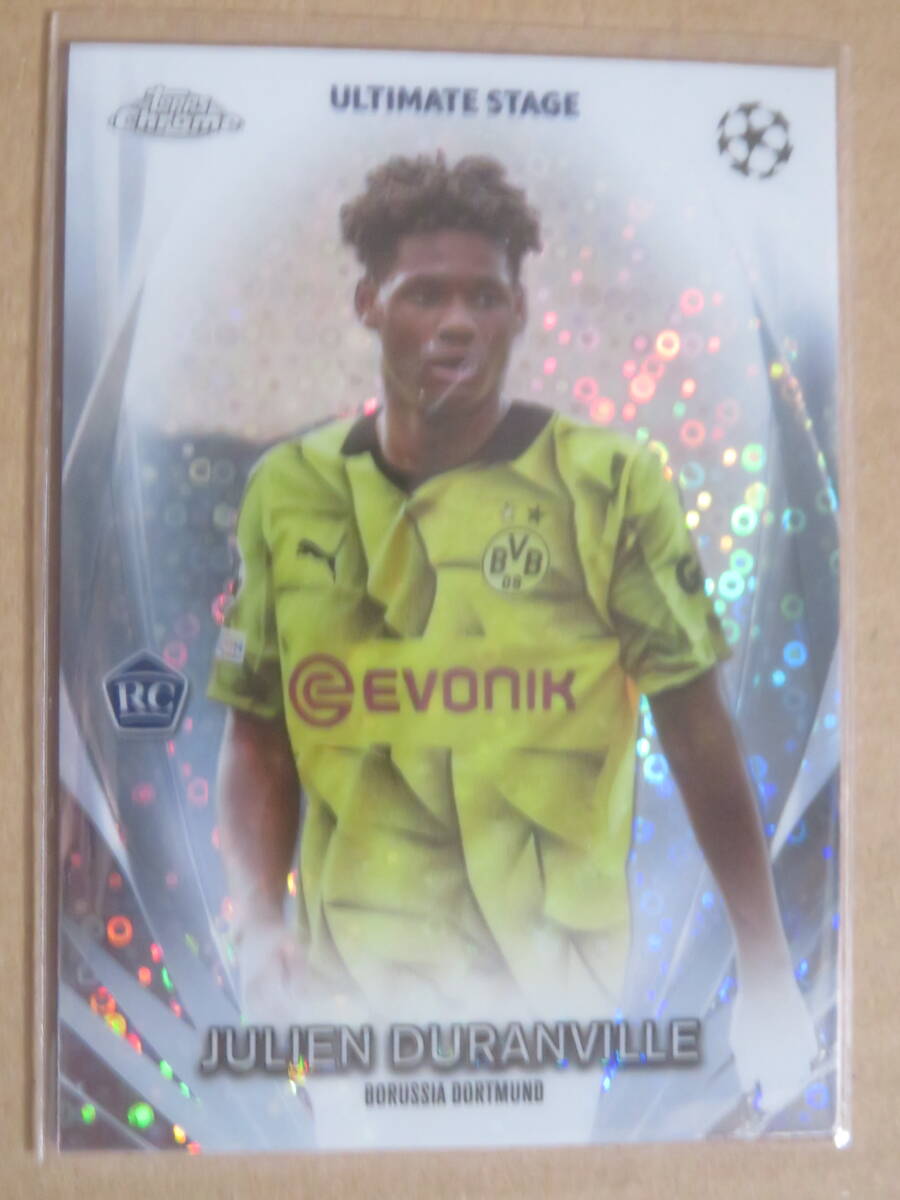 2023-24 TOPPS UEFA CLUB COMPETITIONS ULTIMATE STAGE CHROME JULIEN DURANVILLE RC_画像1