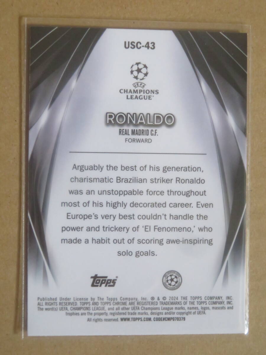 2023-24 TOPPS UEFA CLUB COMPETITIONS ULTIMATE STAGE CHROME RONALDOの画像2