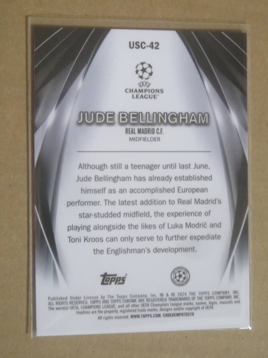 2023-24 TOPPS UEFA CLUB COMPETITIONS ULTIMATE STAGE CHROME JUDE BELLINGHAMの画像2