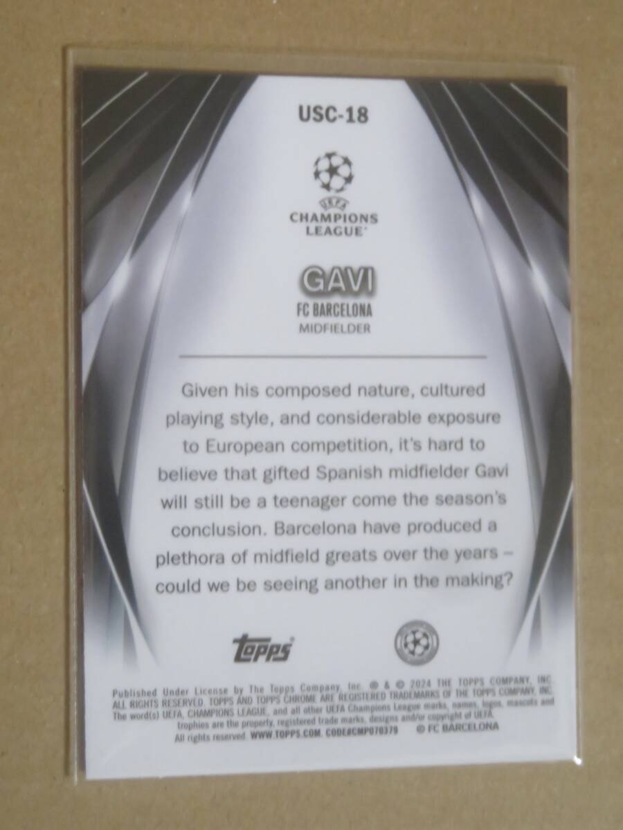 2023-24 TOPPS UEFA CLUB COMPETITIONS ULTIMATE STAGE CHROME GAVIの画像2