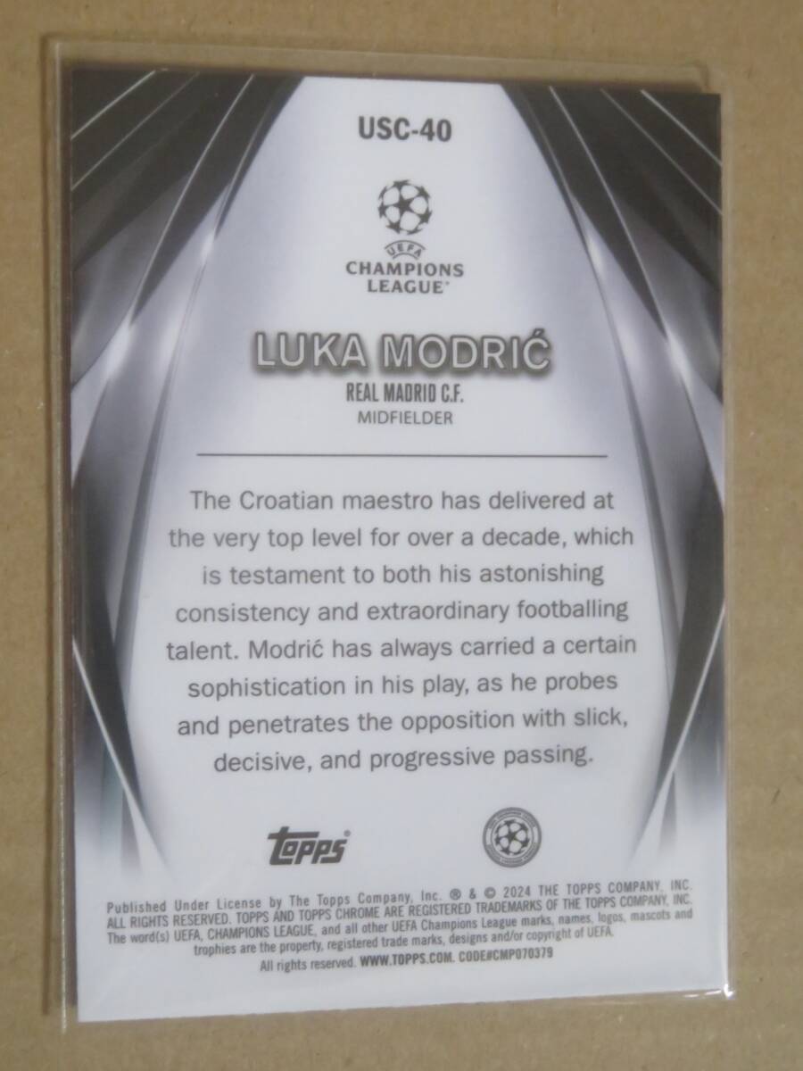 2023-24 TOPPS UEFA CLUB COMPETITIONS ULTIMATE STAGE CHROME LUKA MODRICの画像2