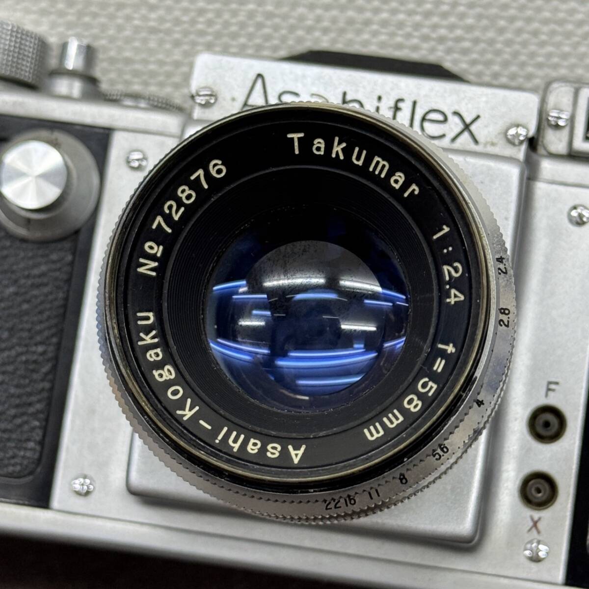 送料600円～ ジャンク Asahiflex アサヒフレックス Takumar 1:2.4 f=58mm カメラの画像7