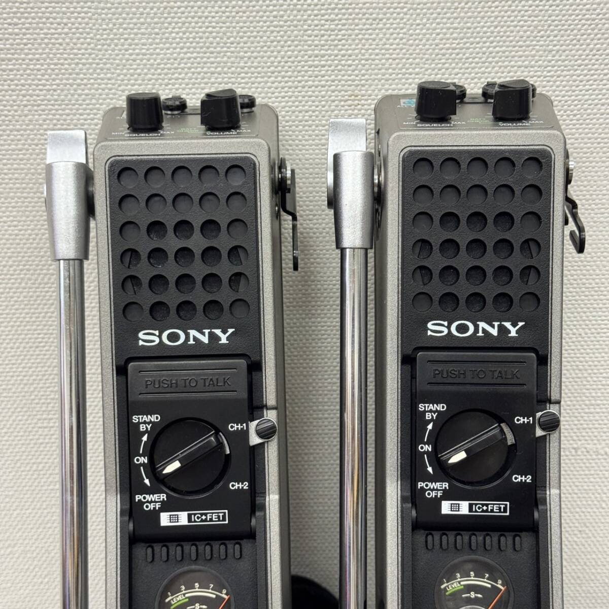 送料800円～ ジャンク 動作未確認 SONY ソニー Little John ICB-650 トランシーバー 2台セットの画像5