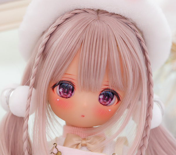  *ロンシュカ Kumako EGG01 ミルクティー肌カスタムヘッド＆ボディ デカールアイ2種 ウィッグ 衣装 PuyooDoll 1/4 中古の画像1