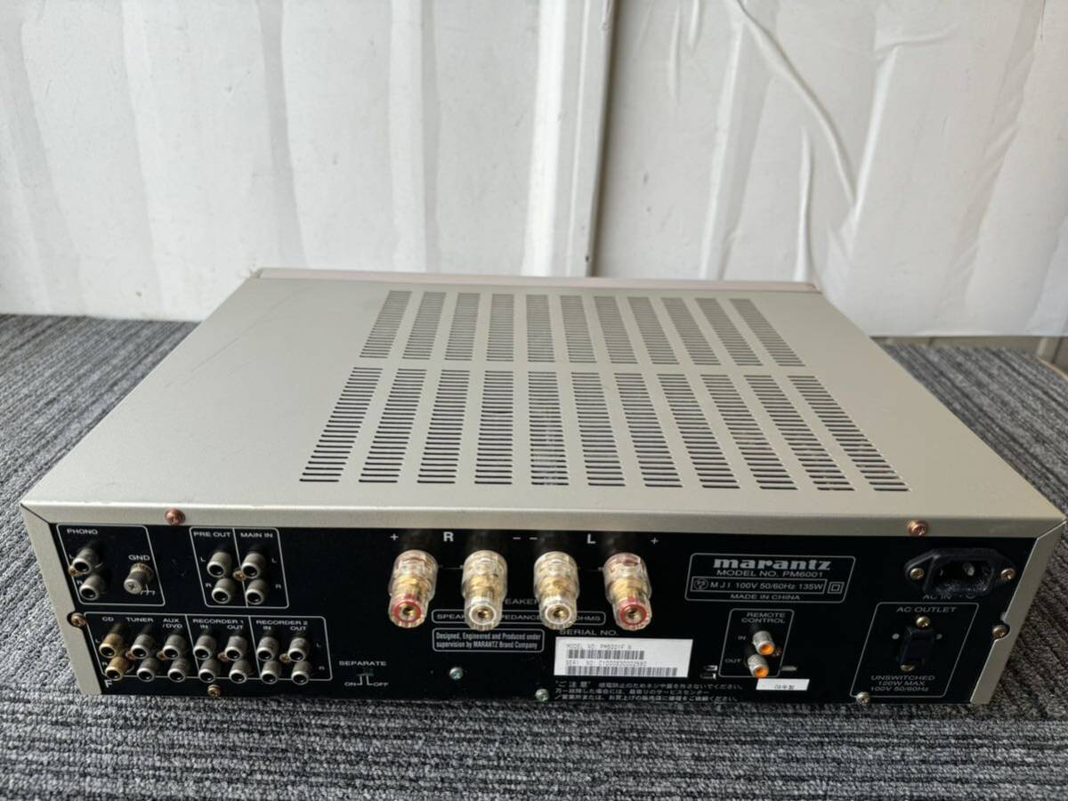 Marantz マランツ PM6001プリメインアンプ ジャンクの画像6