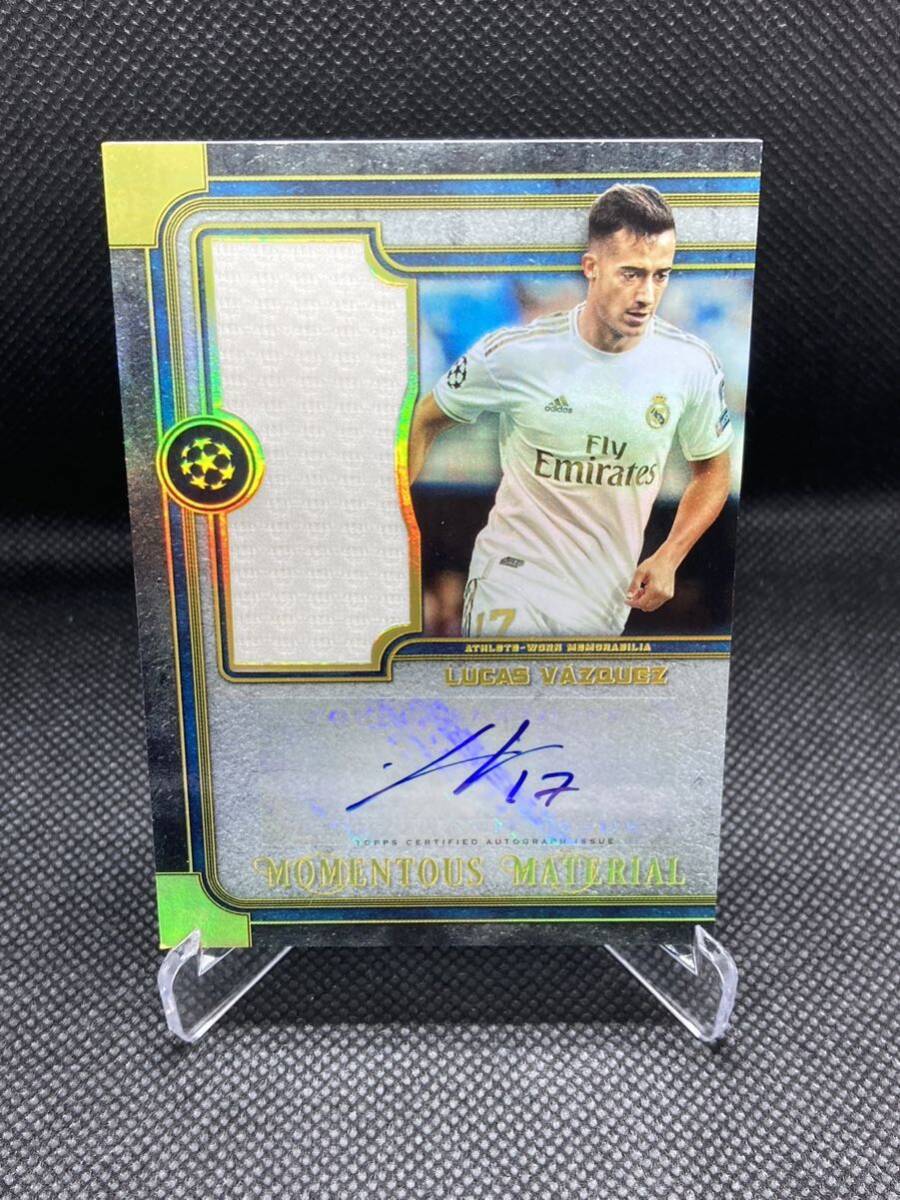 2019-20 Topps Museum Collection UEFA Champions League Soccer Lucas Vzquez ルーカス バスケス 直筆サインカード レアルマドリードの画像1