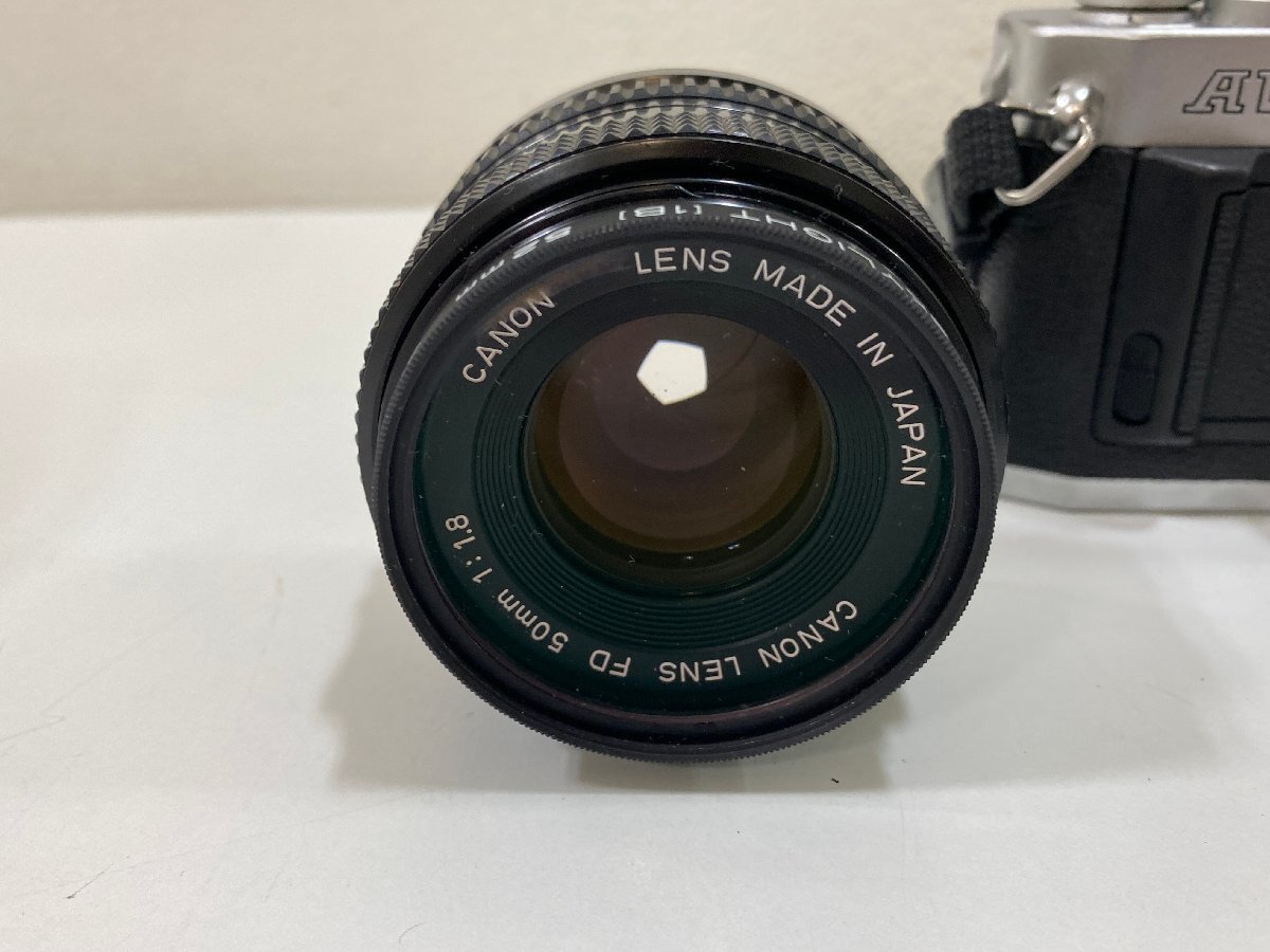 【B38812】中古品　Canon ボディ AV-1 キヤノン Canon レンズ FD 50mm 1:2 フィルムカメラ 一眼レフ セット 動作未確認 ジャンク品として_画像3