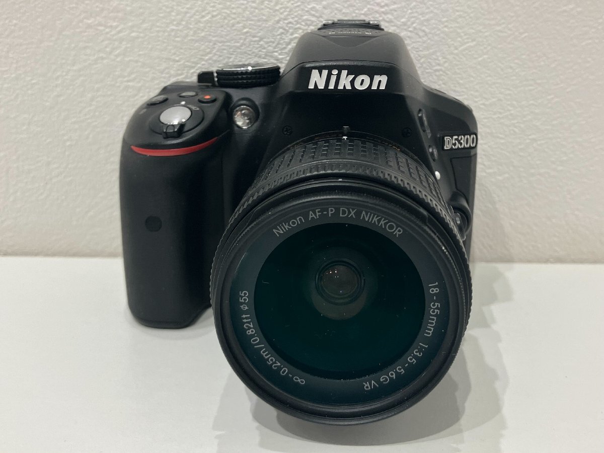 【O49795】Nikon ニコン 一眼レフカメラ D5300 AF-P18-55VR＋AF-P70-300VR Kit BLACK 中古現状品の画像2
