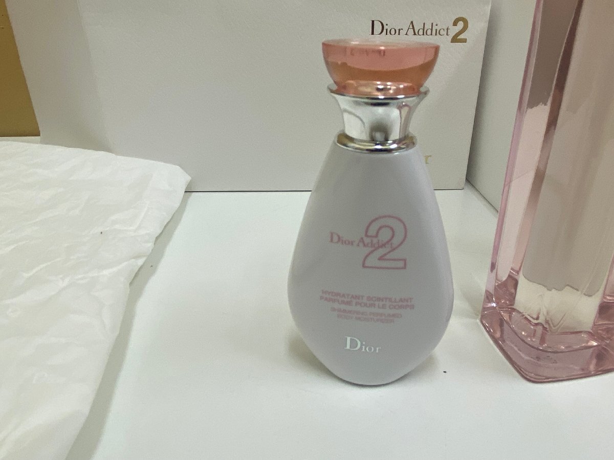 【B63388】 満タン Christian Dior Dior Addict 2 オードトワレ EDT 香水 100ml/ディオール アディクト2 ボディモイスチャライザー セット_画像3