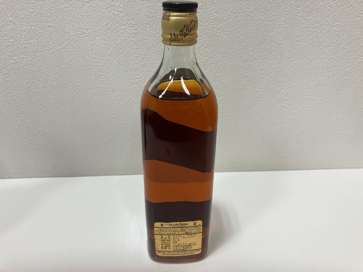 【M74148】古酒未開栓 スコッチウイスキー Johnnie Walker ブラックラベル12年 エクストラスペシャル金キャップ  750ml 43％の画像6