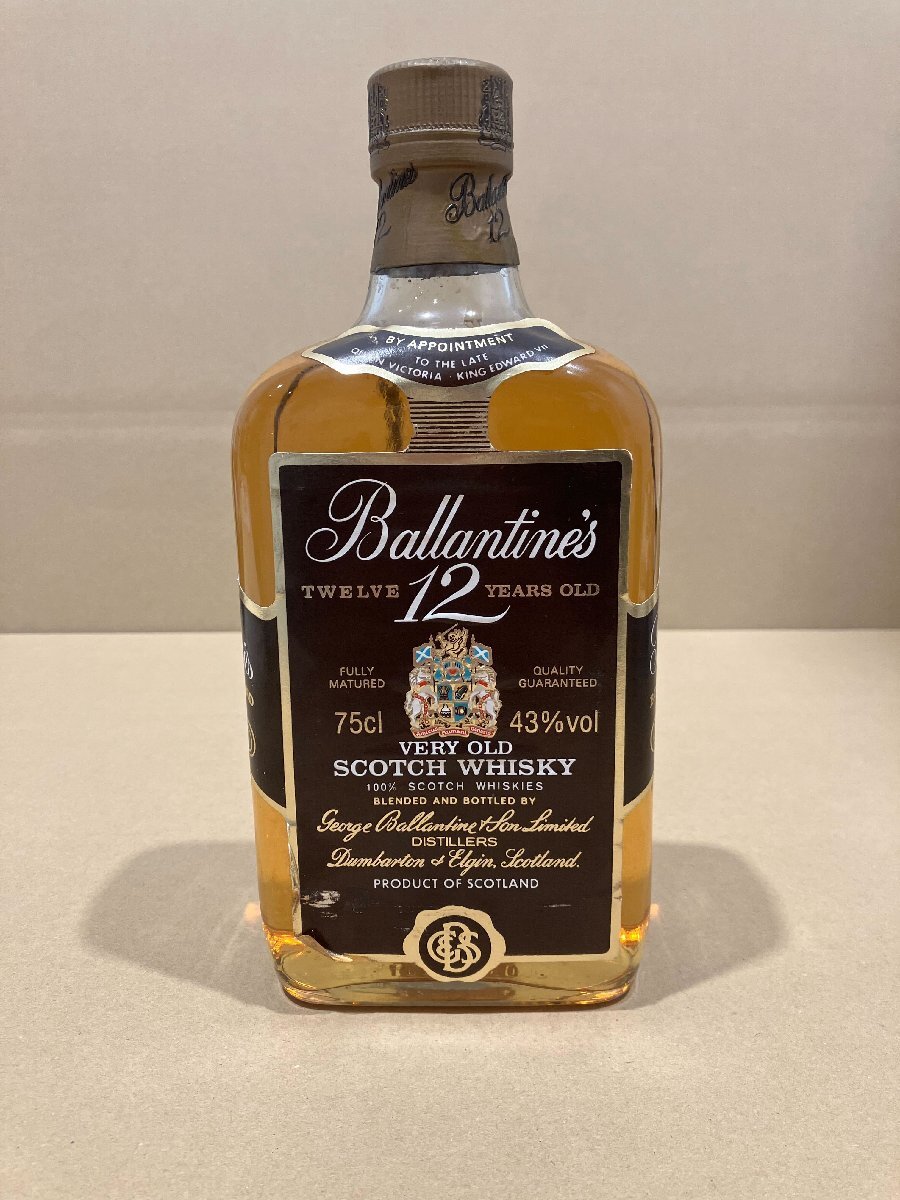 【G47579】Ballantine's バランタイン 12年 ベリーオールド 750ml 43% 青青旗 スコッチ ウイスキー_画像1