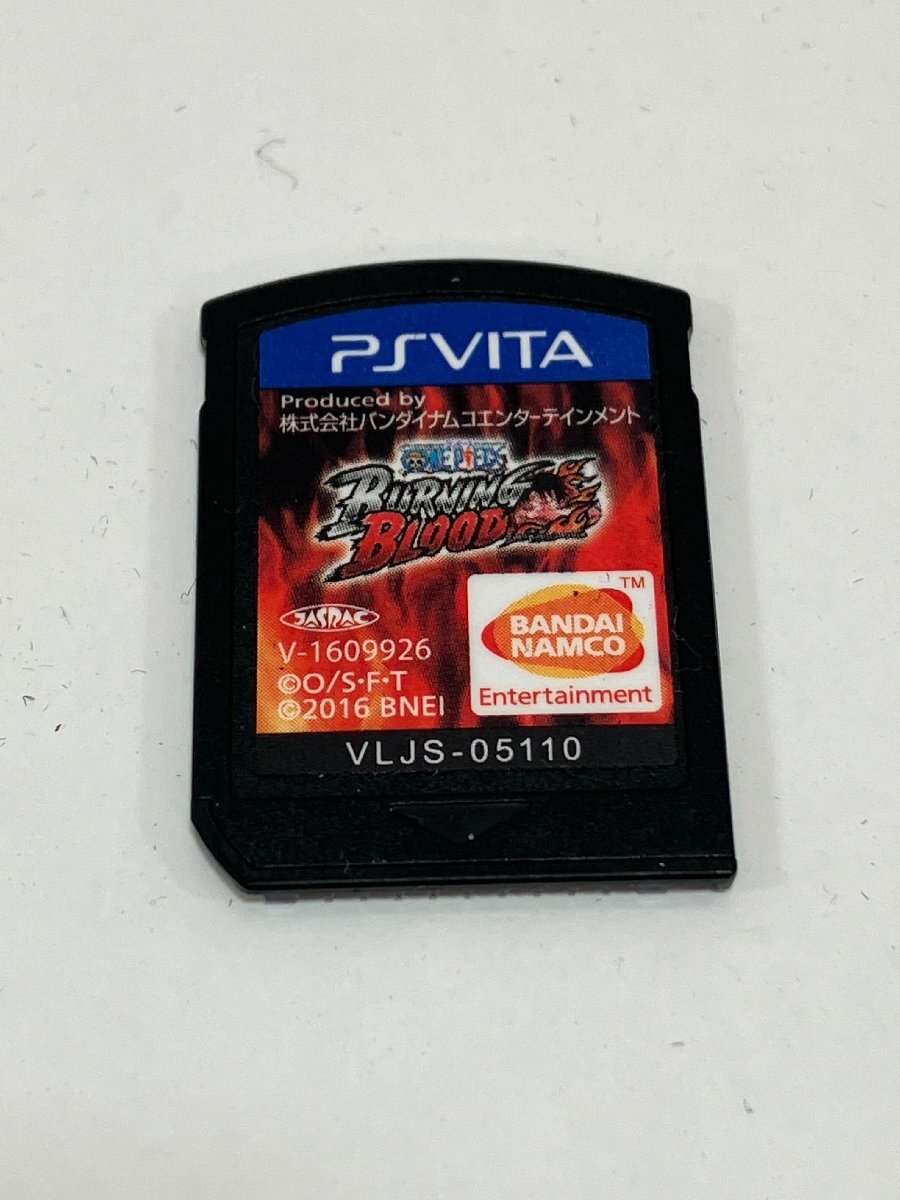 【N63128】SONY PSVITA 本体 ソフト付き ワンピースバーニングブラッド 動作未確認 中古品 現状品 ジャンク品の画像9