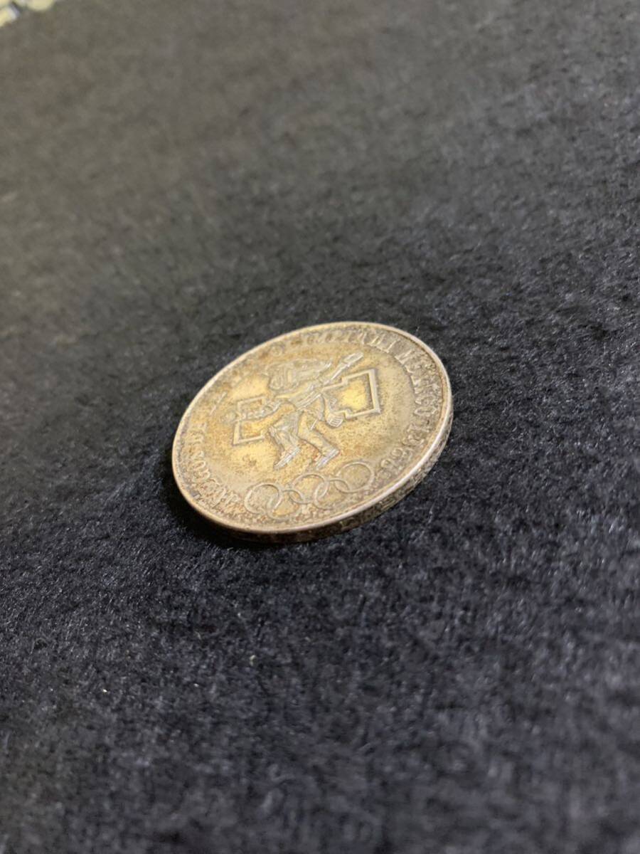 1968 メキシコオリンピック 25ペソ 銀貨 1枚の画像3