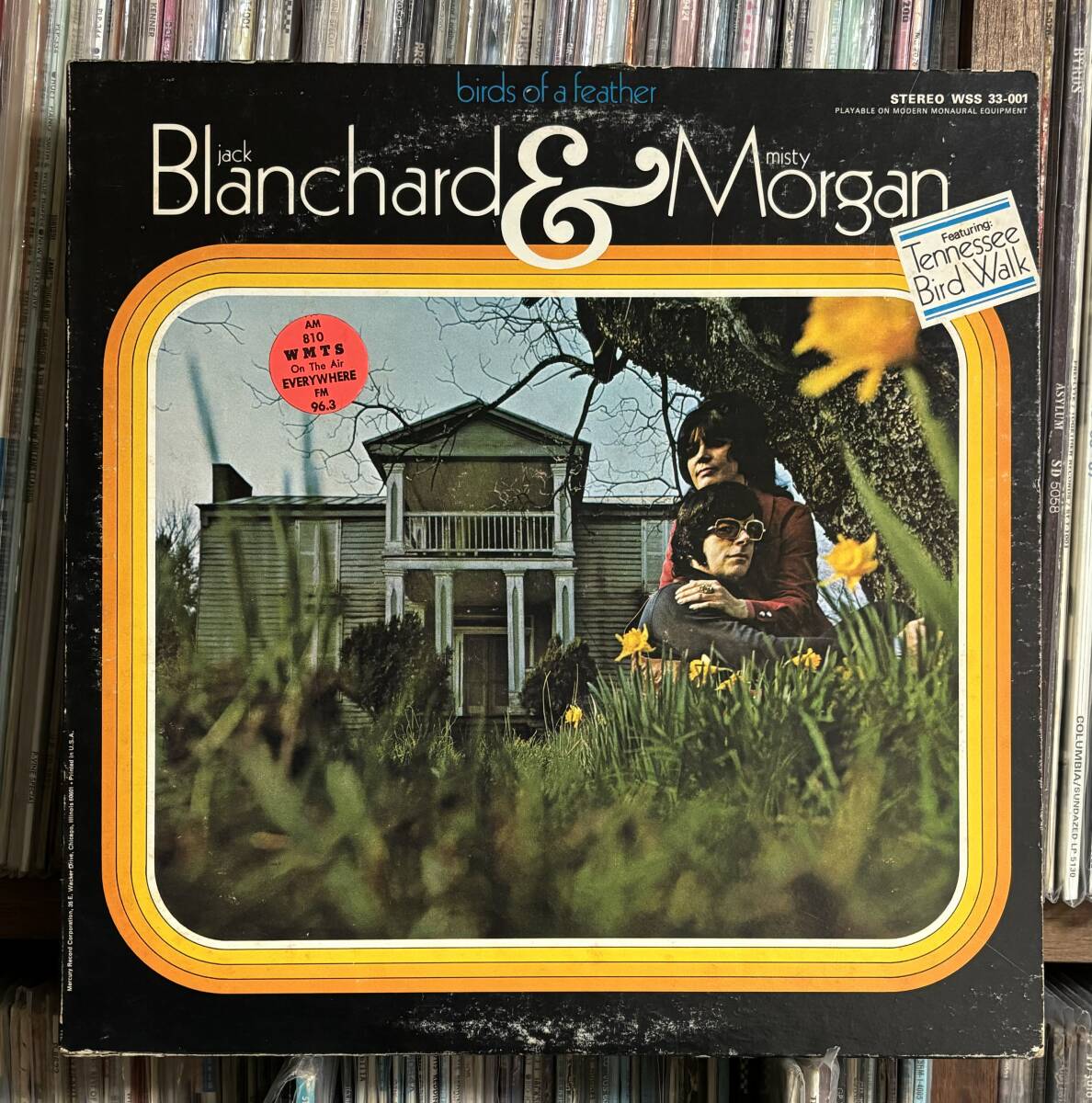 Jack Blanchard & Misty Morgan / Birds Of A Feather LP USオリジナル盤 白ラベル　プロモ盤　カントリー　カントリーポップ_画像1