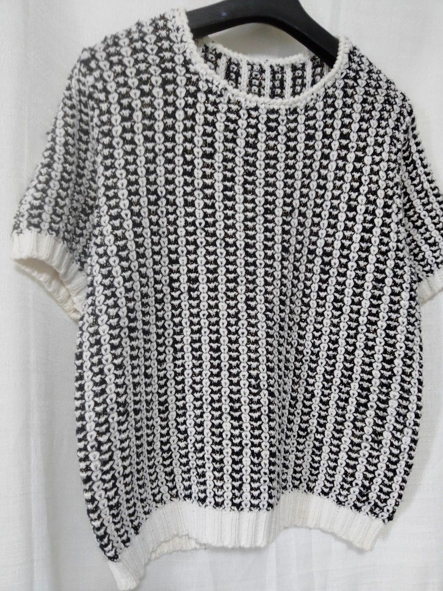 手編み風　サマーセーター