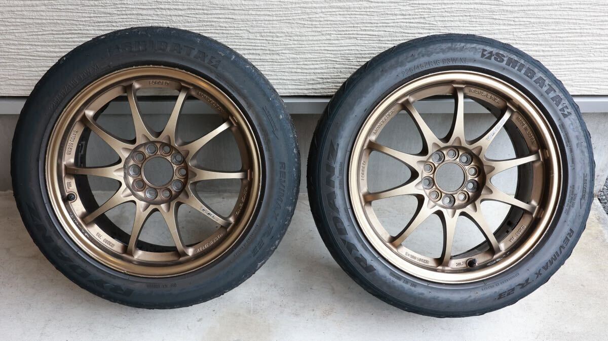 【中古】RAYS ボルクレーシング CE28N 16×7.5J+46 5H PCD100 4本セット (検索) VOLK RACINGの画像2