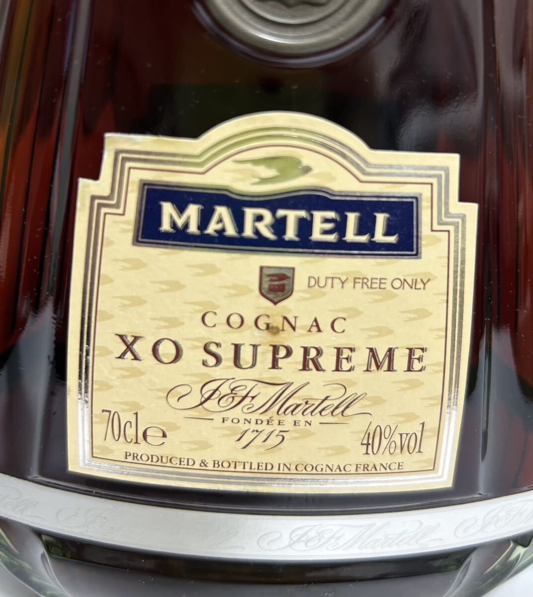 MARTELL マーテル XO SUPREME スプリームCOGNAC ブランデー 40% 700ml 未開栓 古酒の画像3