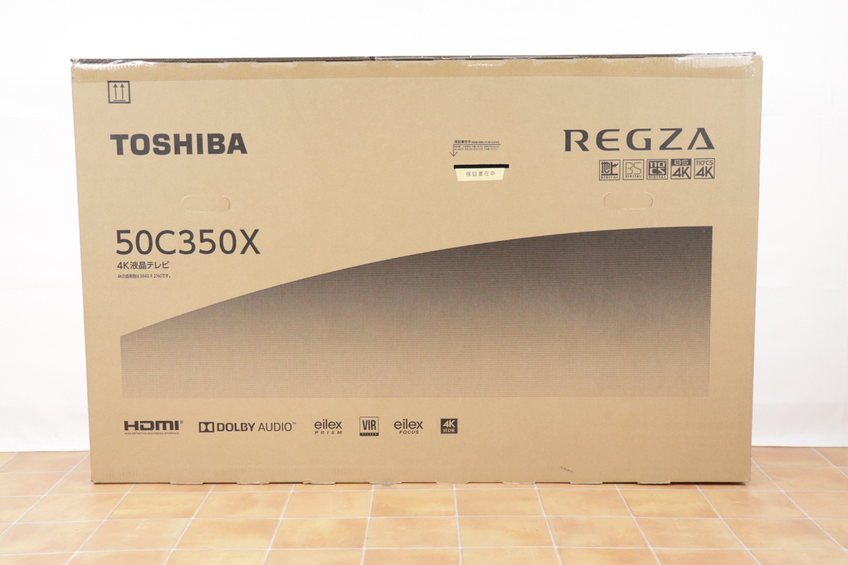 【新品/未開封品】TOSHIBA REGZA 50C350X 東芝 レグザ 2023年製 4K液晶テレビ 50V型 50インチ テレビ 055JWMJO13の画像1