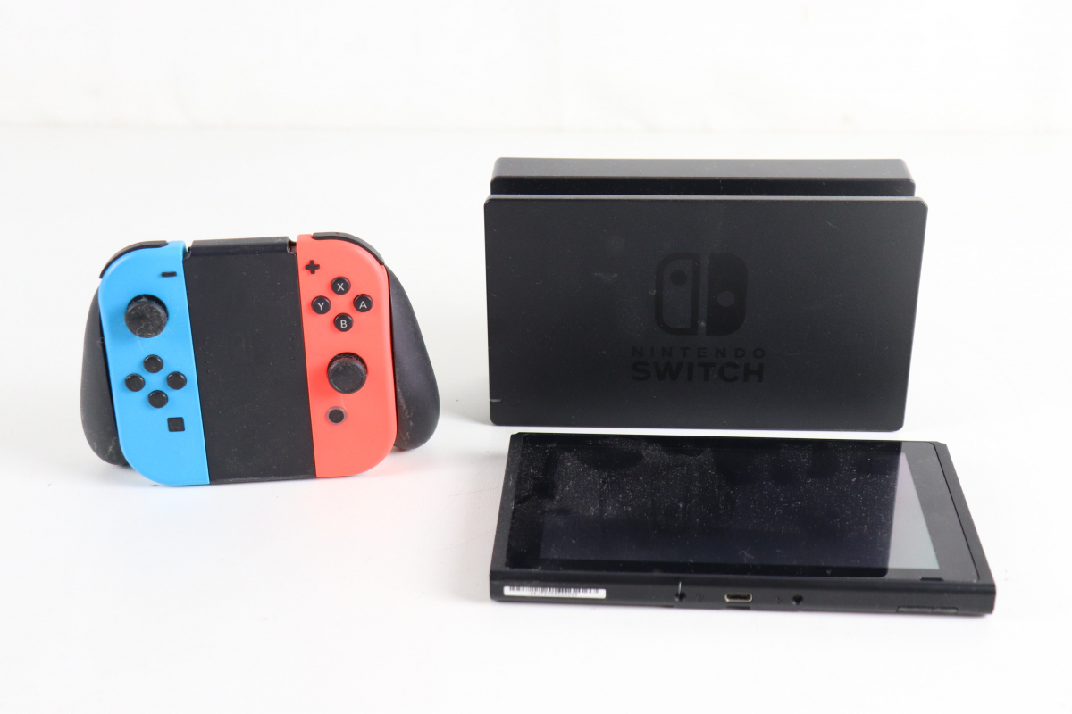 【動作未確認】Nintendo Switch HAC-001 HAC-015 HAC-016 任天堂 スイッチ 本体 ジョイコン あつまれどうぶつの森 018JSNJO15の画像1