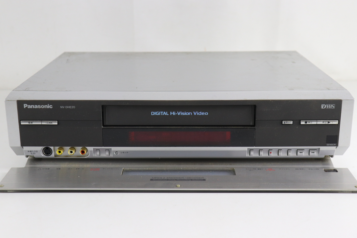 【動作OK】Panasonic NV-DHE20 D-VHS パナソニック ビデオデッキ 02年製 009JLCJO52の画像4
