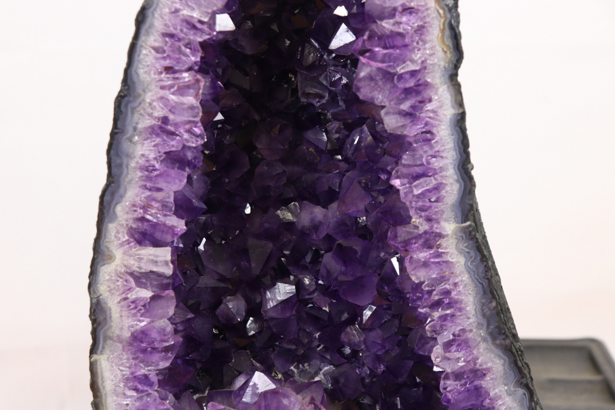 【重量約15kg】アメジストドーム 天然石 パワーストーン 紫水晶 置物 インテリア 015JYMJO66