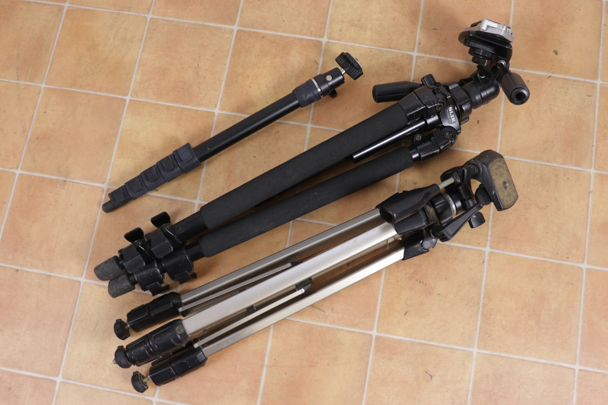 三脚 まとめ SLIK PRO 500DX-AMT QRA-635 TAMRON MONOPODⅡ MP2 SLIK U 9800 撮影用具 グッズ 趣味 写真 003JLKJH72