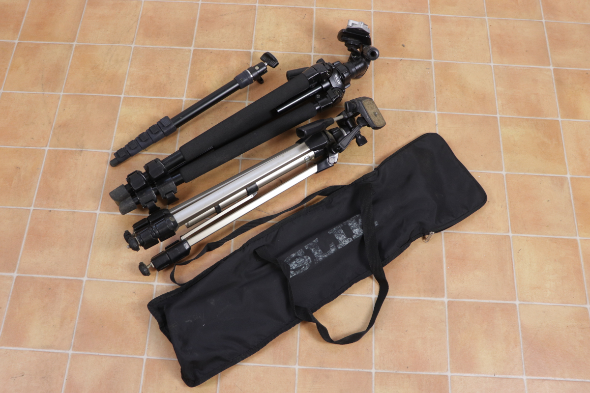 三脚 まとめ SLIK PRO 500DX-AMT QRA-635 TAMRON MONOPODⅡ MP2 SLIK U 9800 撮影用具 グッズ 趣味 写真 003JLKJH72